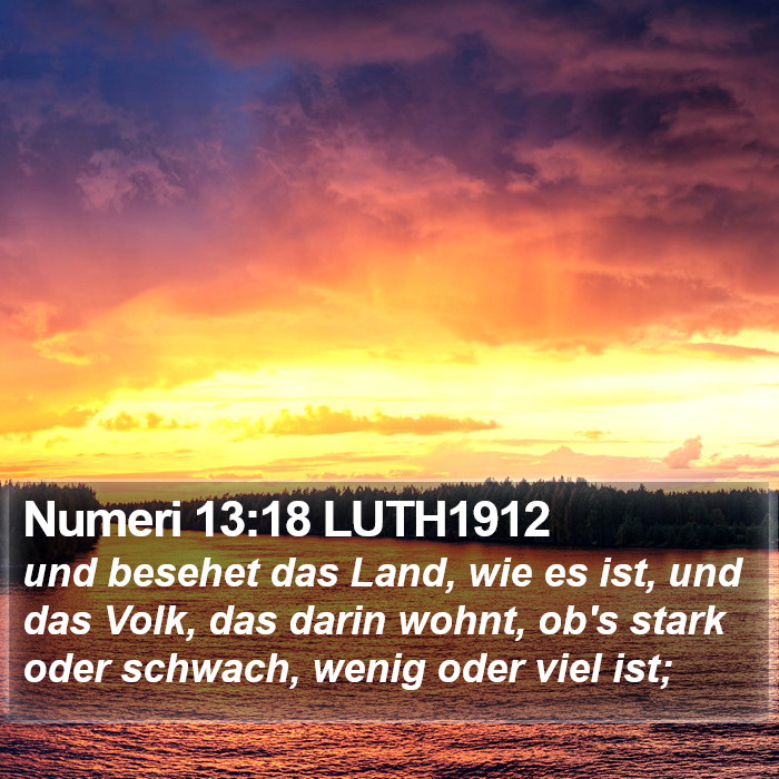 Numeri 13:18 LUTH1912 Bible Study
