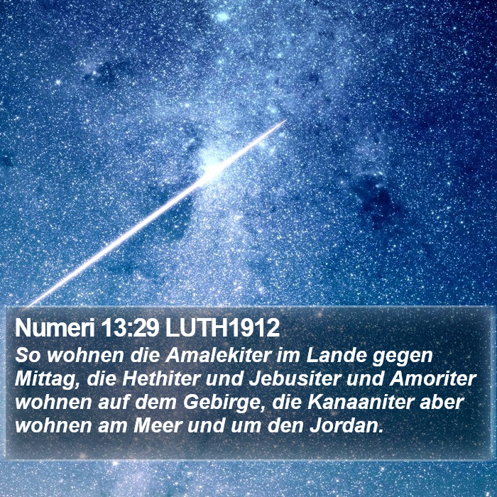 Numeri 13:29 LUTH1912 Bible Study