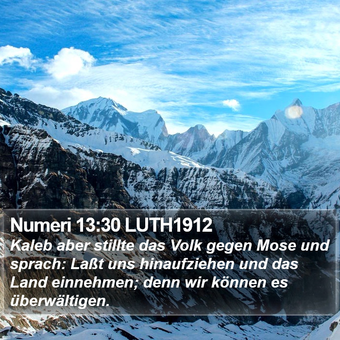 Numeri 13:30 LUTH1912 Bible Study