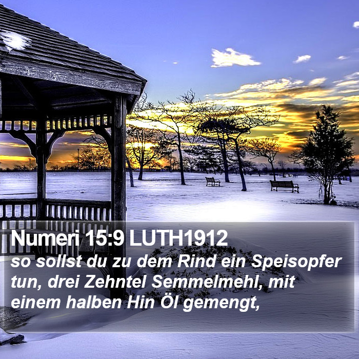 Numeri 15:9 LUTH1912 Bible Study