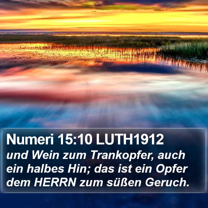 Numeri 15:10 LUTH1912 Bible Study