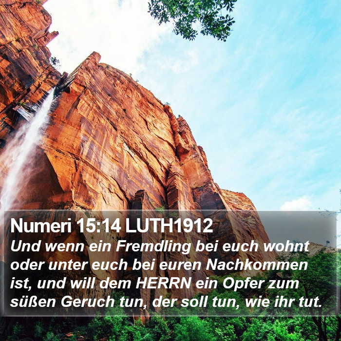 Numeri 15:14 LUTH1912 Bible Study