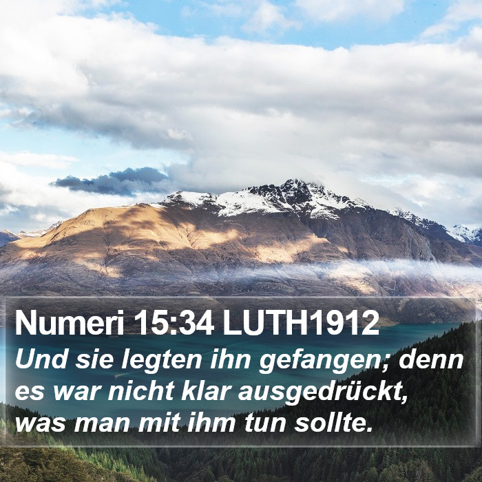 Numeri 15:34 LUTH1912 Bible Study