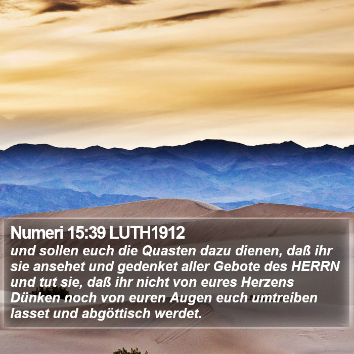 Numeri 15:39 LUTH1912 Bible Study