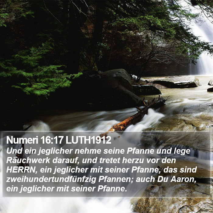 Numeri 16:17 LUTH1912 Bible Study