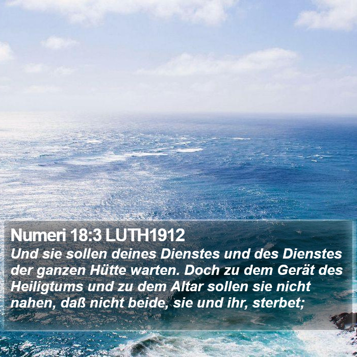 Numeri 18:3 LUTH1912 Bible Study