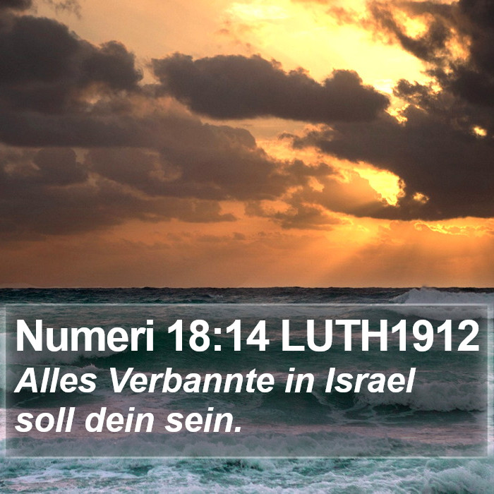 Numeri 18:14 LUTH1912 Bible Study