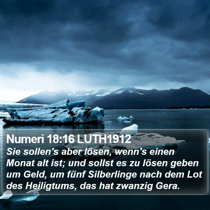 Numeri 18:16 LUTH1912 Bible Study