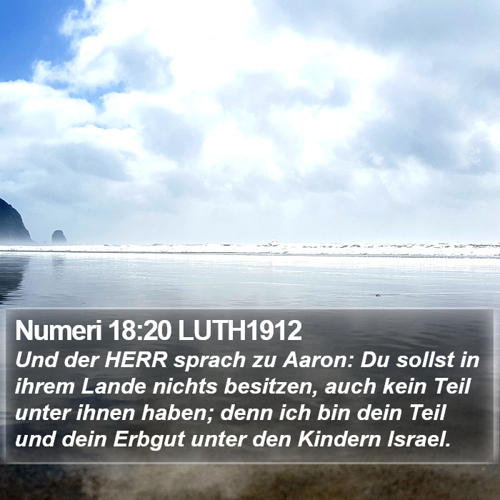 Numeri 18:20 LUTH1912 Bible Study