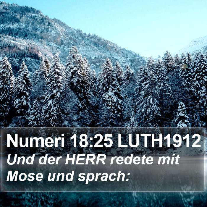 Numeri 18:25 LUTH1912 Bible Study