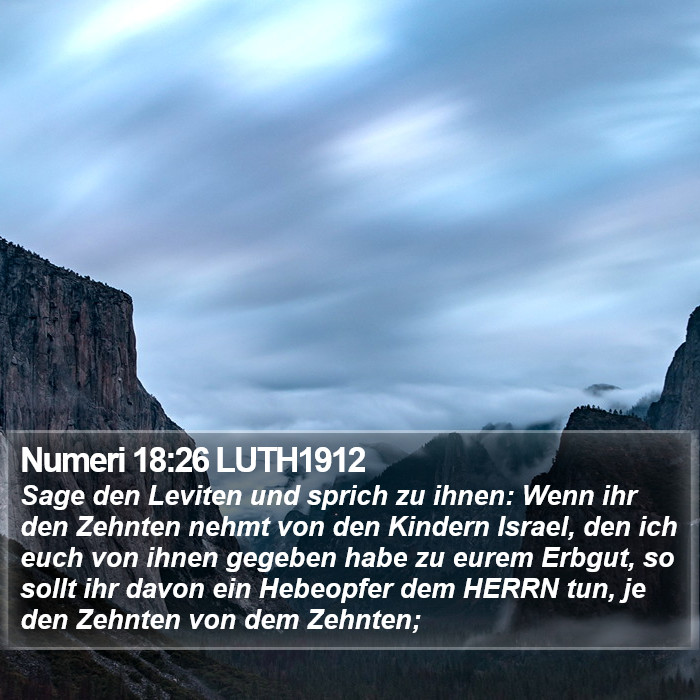 Numeri 18:26 LUTH1912 Bible Study