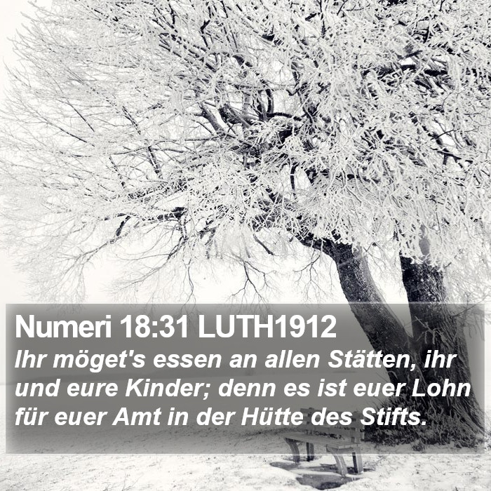 Numeri 18:31 LUTH1912 Bible Study