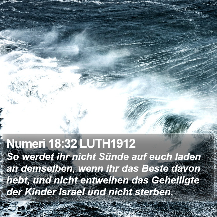 Numeri 18:32 LUTH1912 Bible Study