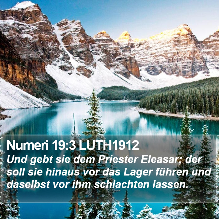 Numeri 19:3 LUTH1912 Bible Study