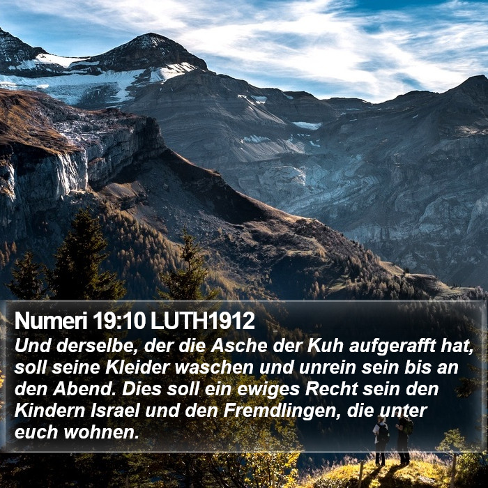 Numeri 19:10 LUTH1912 Bible Study