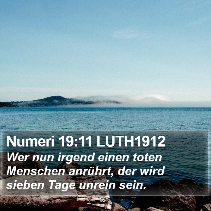 Numeri 19:11 LUTH1912 Bible Study