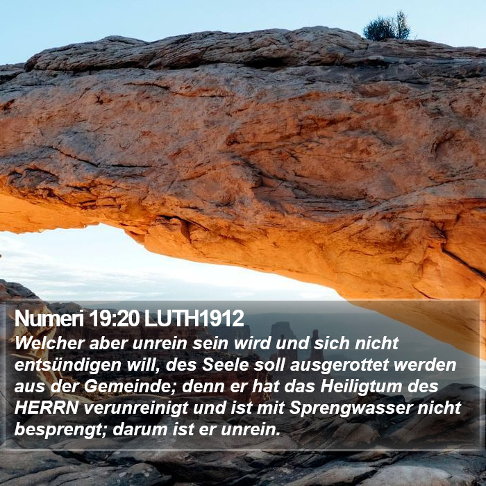 Numeri 19:20 LUTH1912 Bible Study