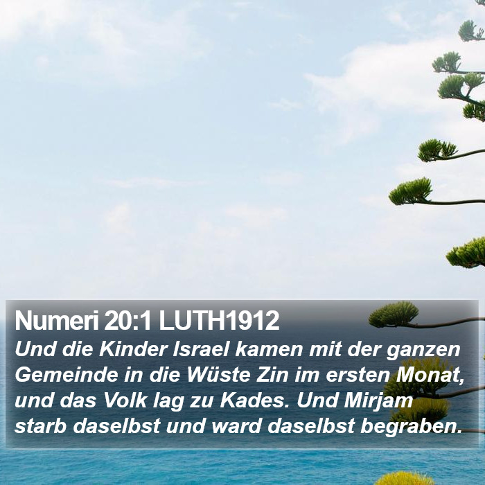 Numeri 20:1 LUTH1912 Bible Study