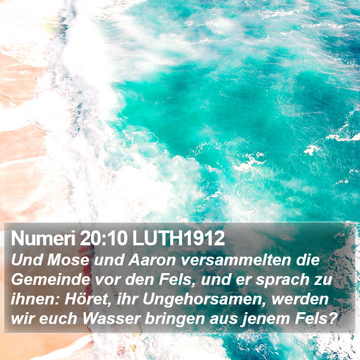 Numeri 20:10 LUTH1912 Bible Study