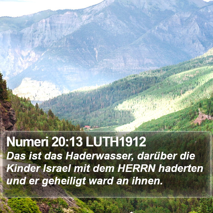 Numeri 20:13 LUTH1912 Bible Study