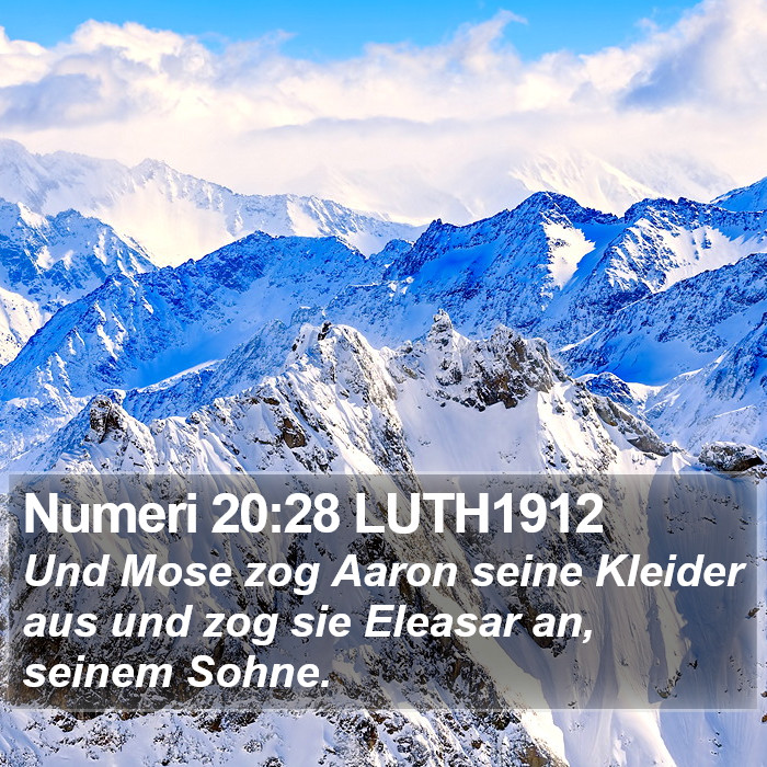 Numeri 20:28 LUTH1912 Bible Study