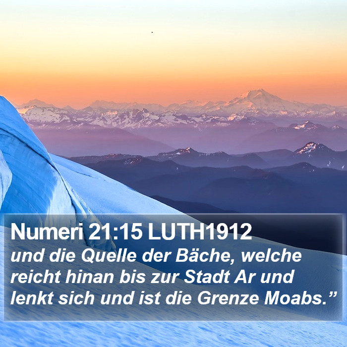 Numeri 21:15 LUTH1912 Bible Study