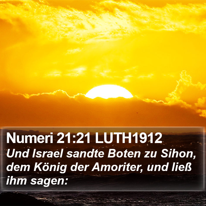Numeri 21:21 LUTH1912 Bible Study