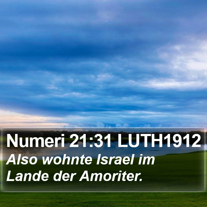 Numeri 21:31 LUTH1912 Bible Study