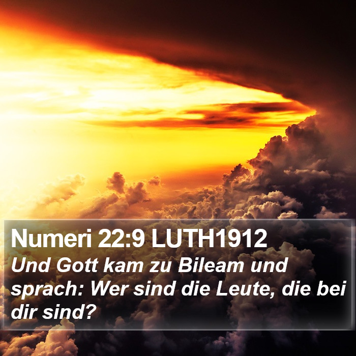 Numeri 22:9 LUTH1912 Bible Study