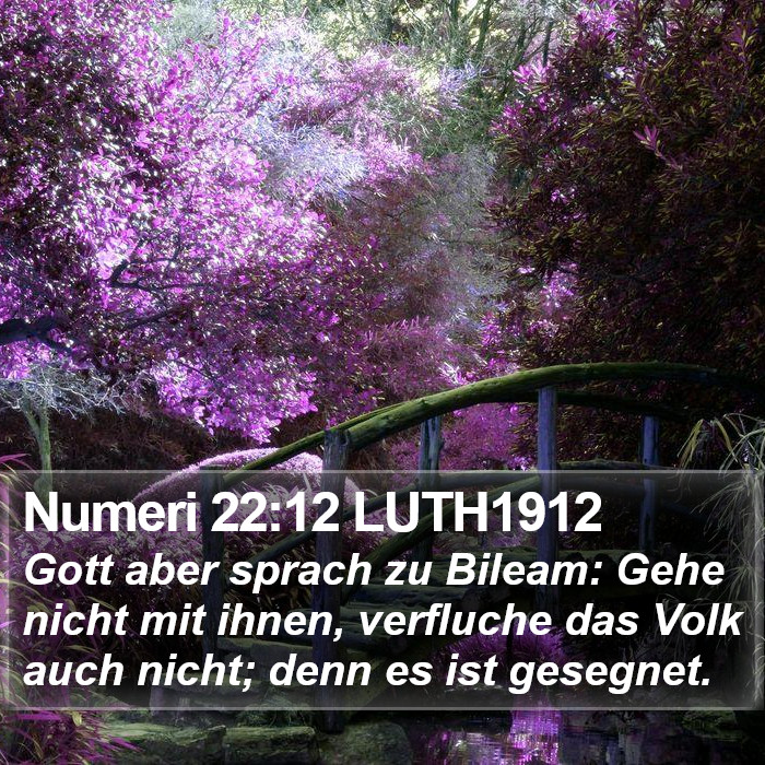 Numeri 22:12 LUTH1912 Bible Study