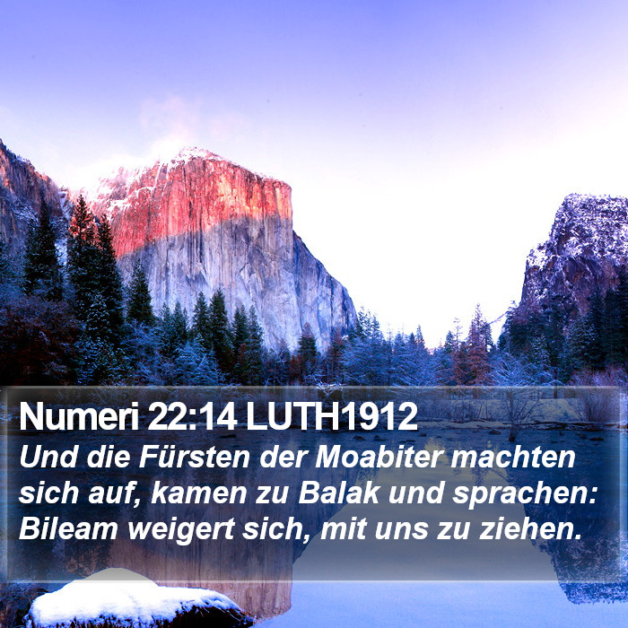 Numeri 22:14 LUTH1912 Bible Study