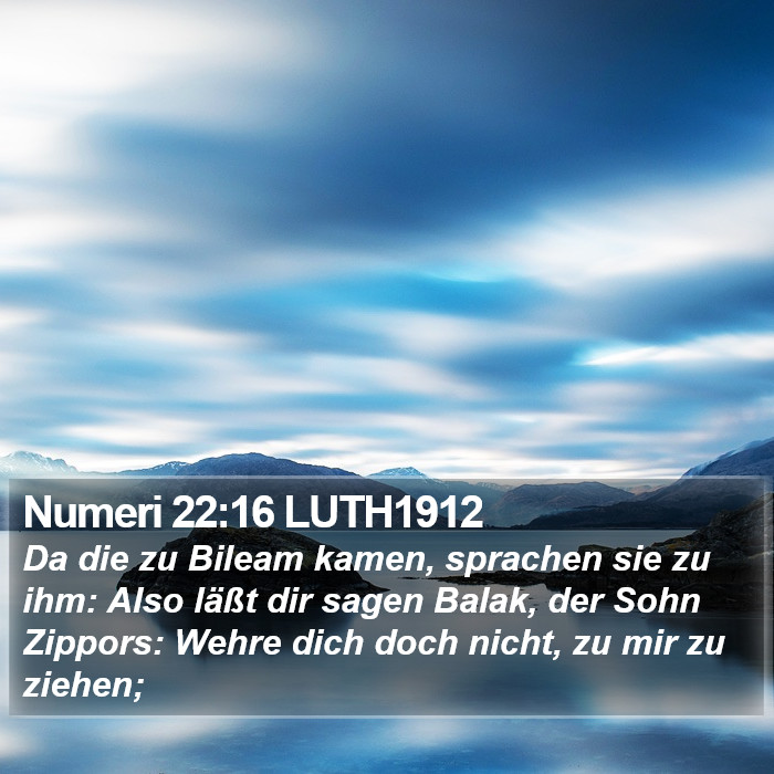 Numeri 22:16 LUTH1912 Bible Study