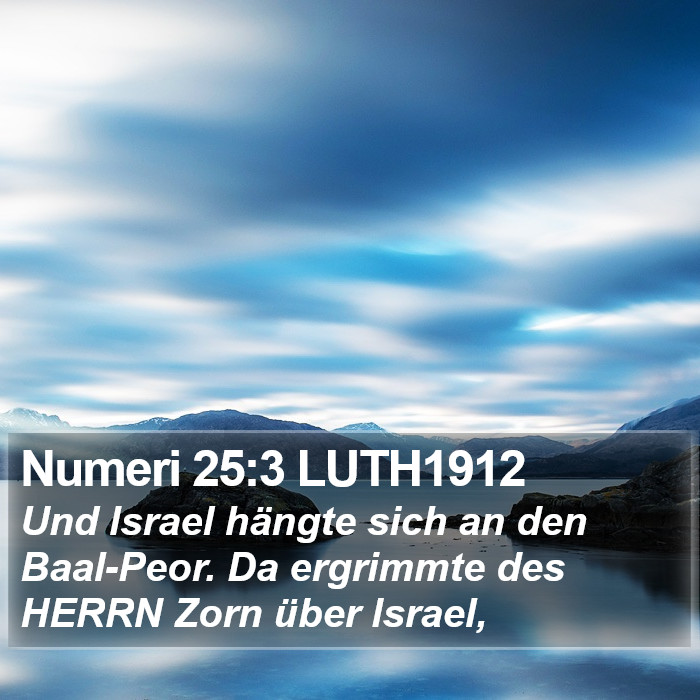 Numeri 25:3 LUTH1912 Bible Study