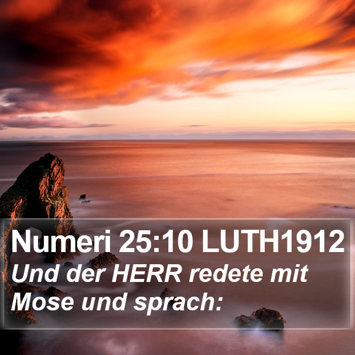 Numeri 25:10 LUTH1912 Bible Study