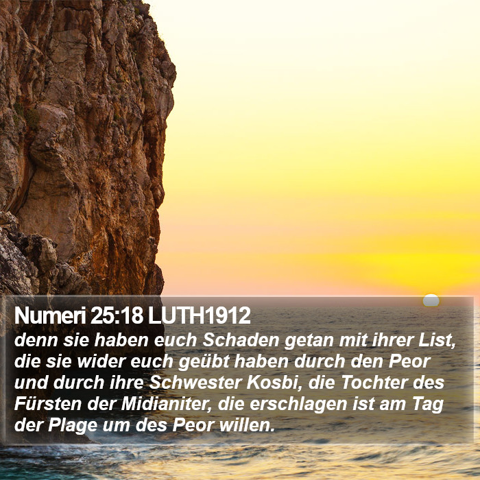 Numeri 25:18 LUTH1912 Bible Study