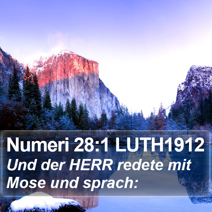 Numeri 28:1 LUTH1912 Bible Study