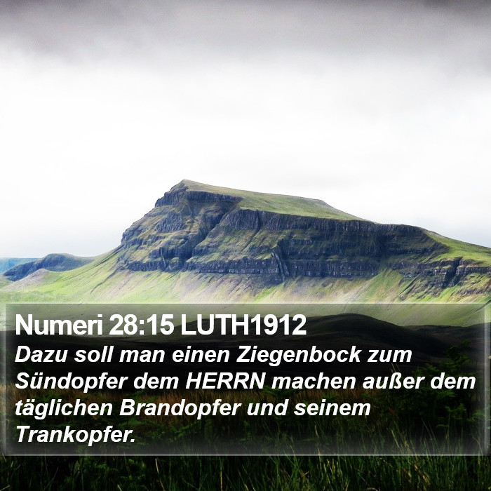 Numeri 28:15 LUTH1912 Bible Study