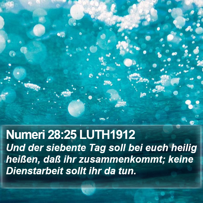 Numeri 28:25 LUTH1912 Bible Study