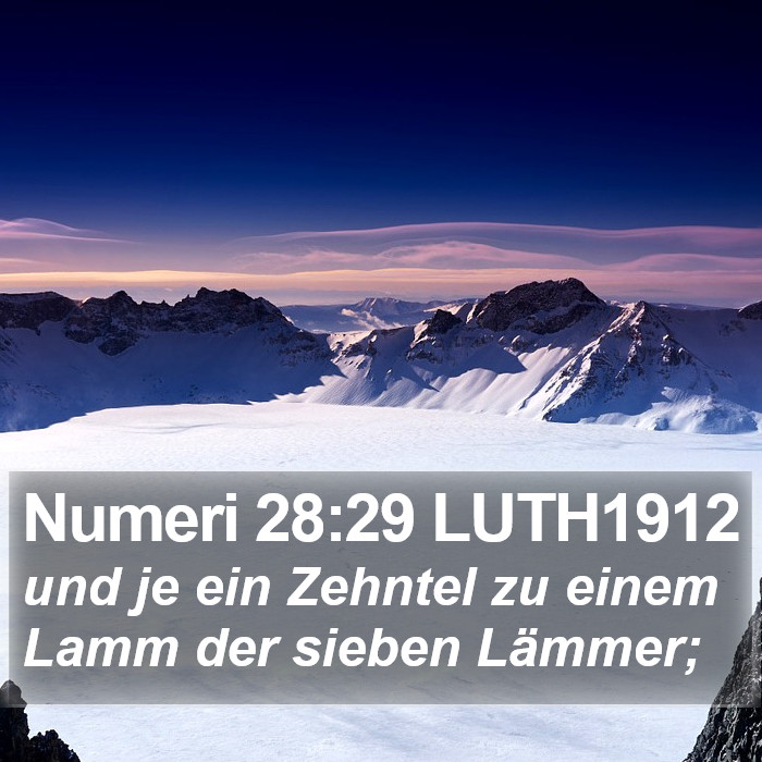 Numeri 28:29 LUTH1912 Bible Study