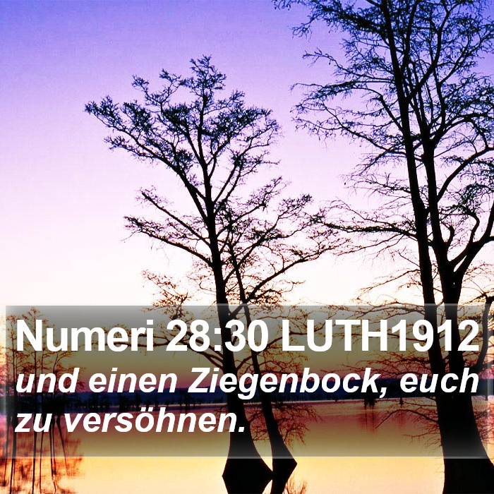 Numeri 28:30 LUTH1912 Bible Study