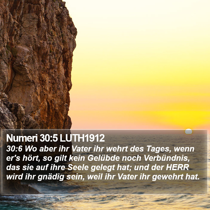 Numeri 30:5 LUTH1912 Bible Study