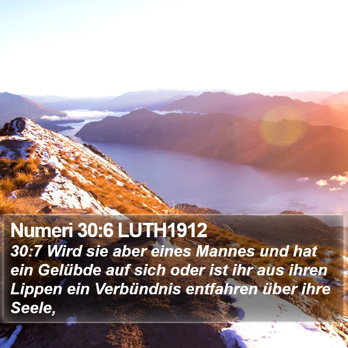 Numeri 30:6 LUTH1912 Bible Study