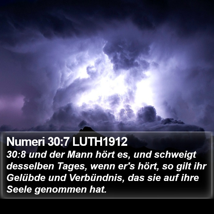 Numeri 30:7 LUTH1912 Bible Study