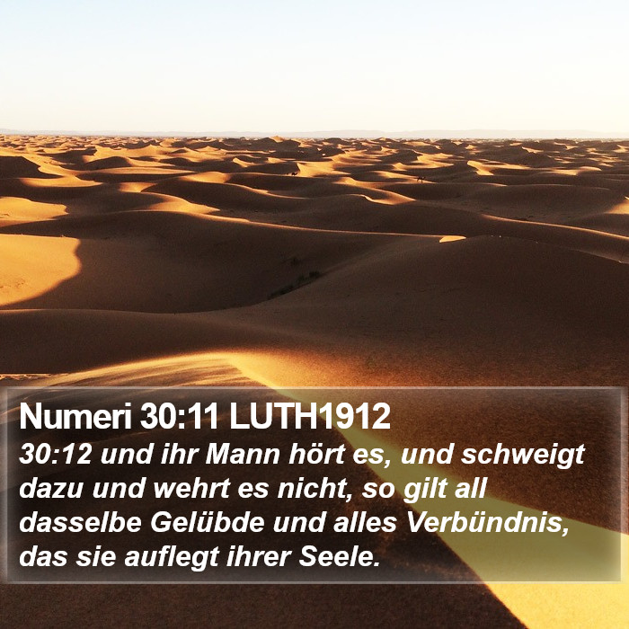 Numeri 30:11 LUTH1912 Bible Study