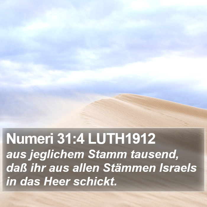 Numeri 31:4 LUTH1912 Bible Study