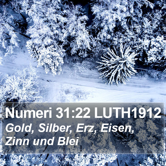 Numeri 31:22 LUTH1912 Bible Study