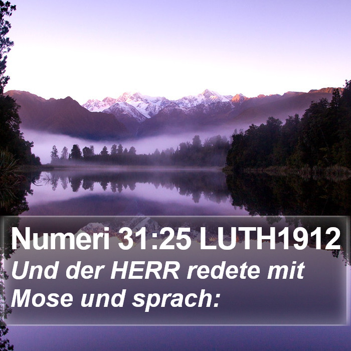 Numeri 31:25 LUTH1912 Bible Study