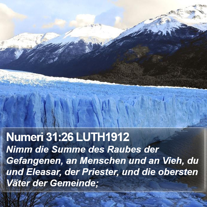 Numeri 31:26 LUTH1912 Bible Study