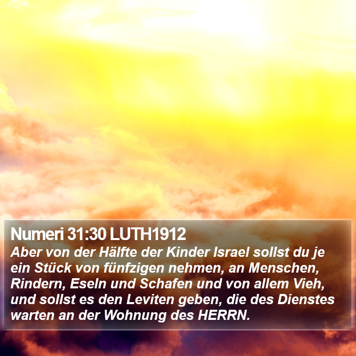Numeri 31:30 LUTH1912 Bible Study