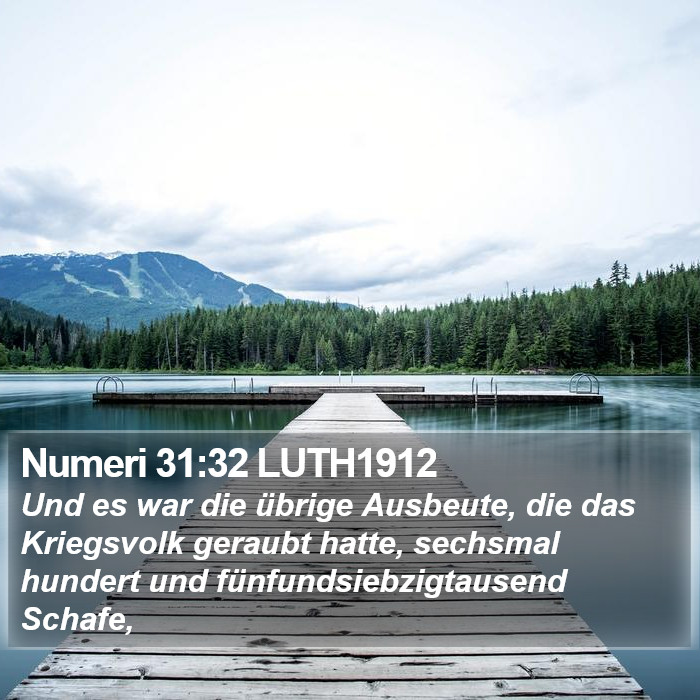 Numeri 31:32 LUTH1912 Bible Study